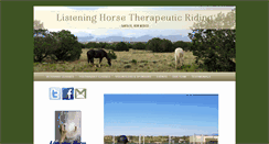 Desktop Screenshot of listeninghorse.org